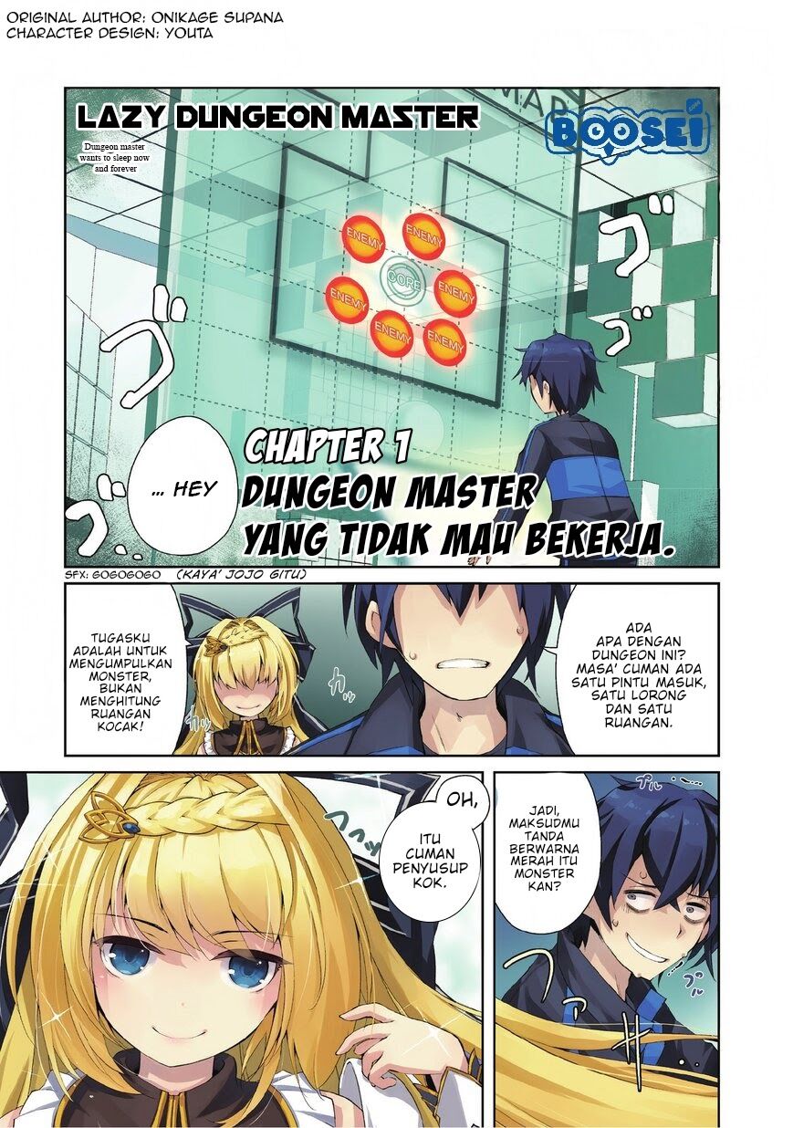 Baca Manga Zettai ni Hatarakitakunai Dungeon Master ga Damin wo Musaboru made Chapter 1 Gambar 2