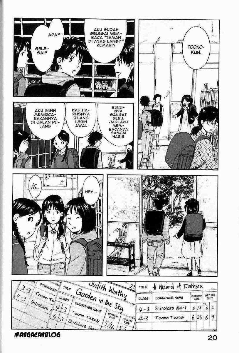 Byousoku 5 Centimeter Chapter 1 Gambar 23