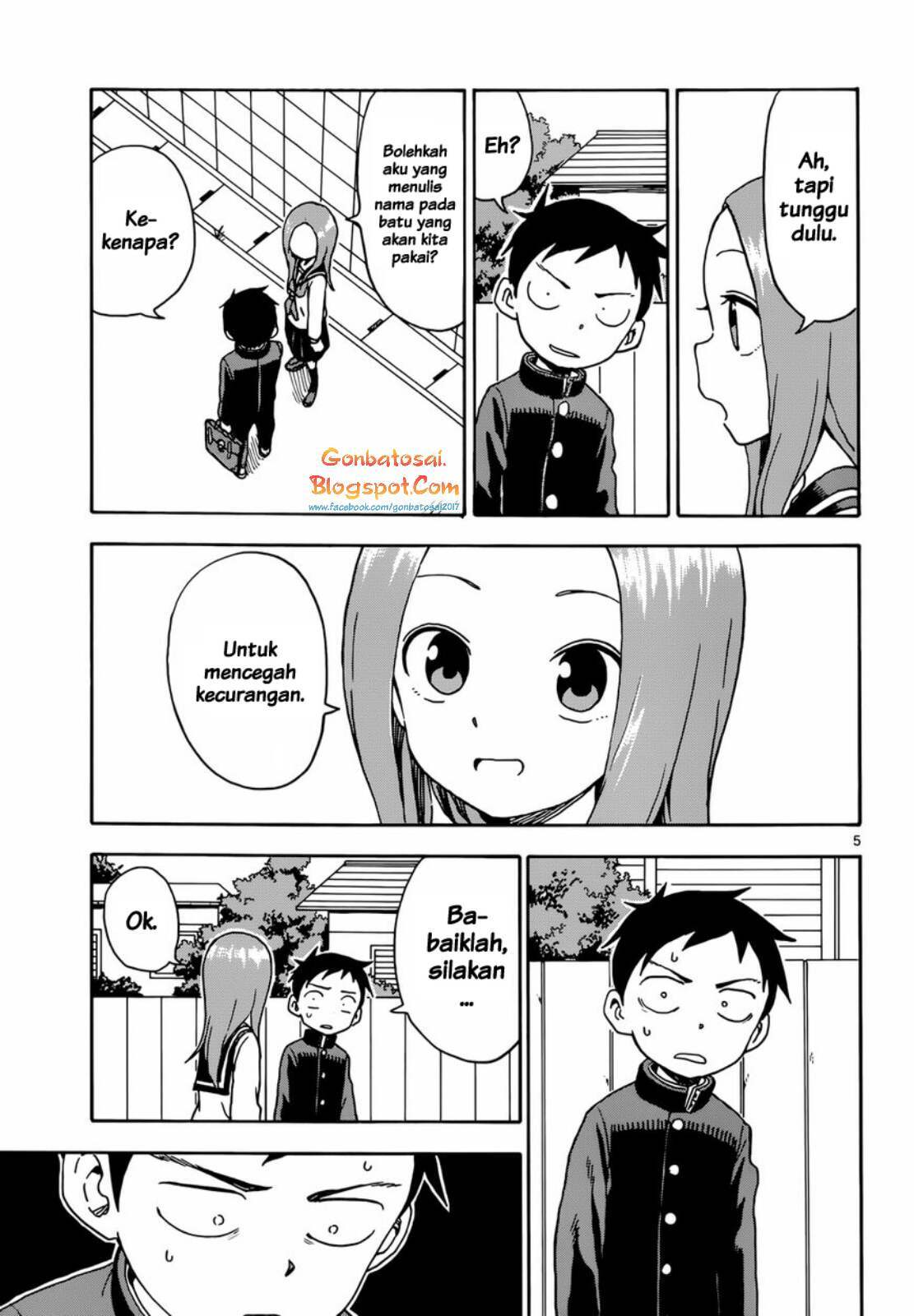 Karakai Jouzu no Takagi-san Chapter 49 Gambar 6