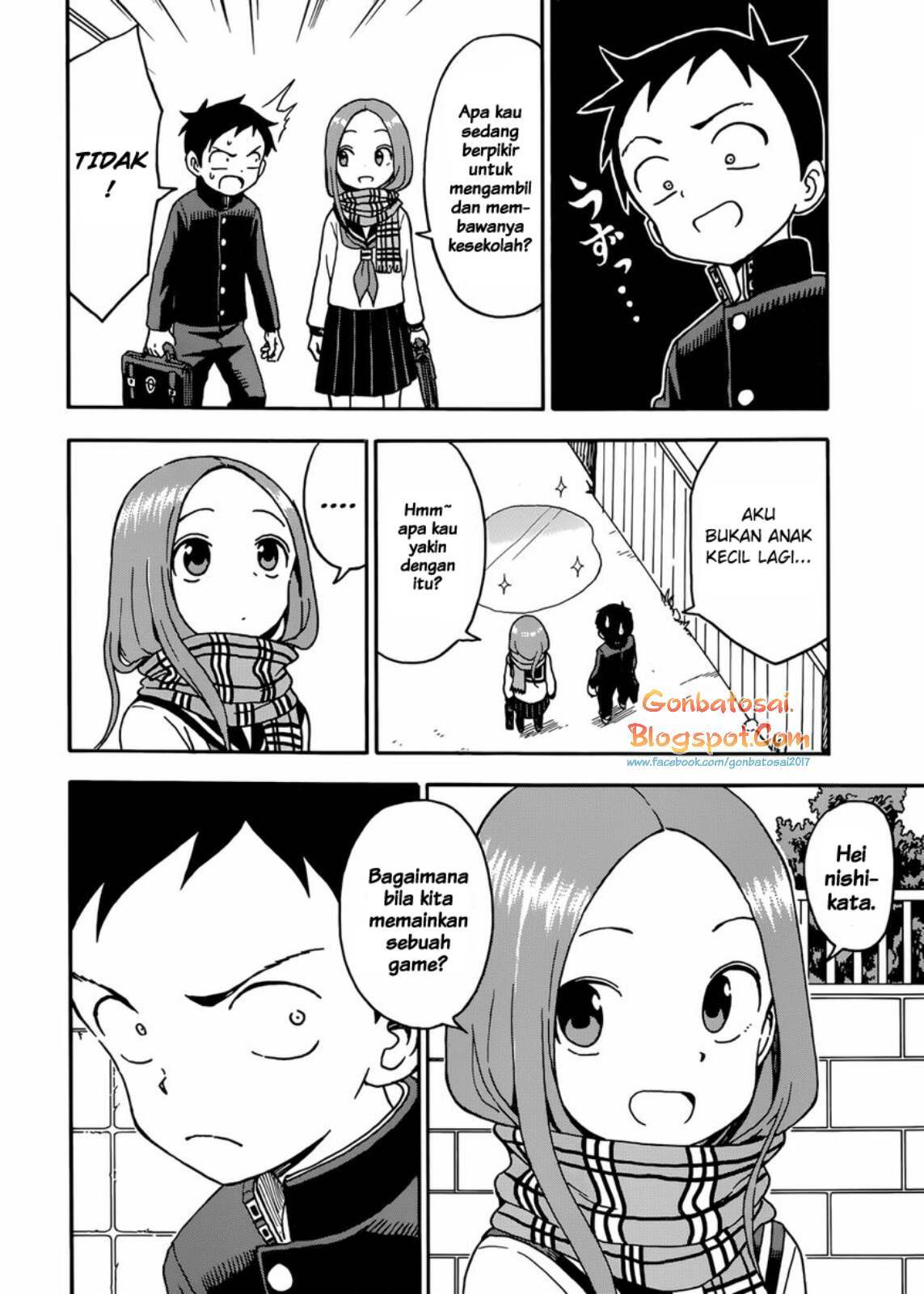 Karakai Jouzu no Takagi-san Chapter 46 Gambar 5