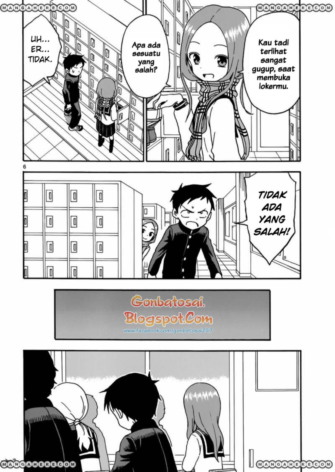 Karakai Jouzu no Takagi-san Chapter 45 Gambar 6