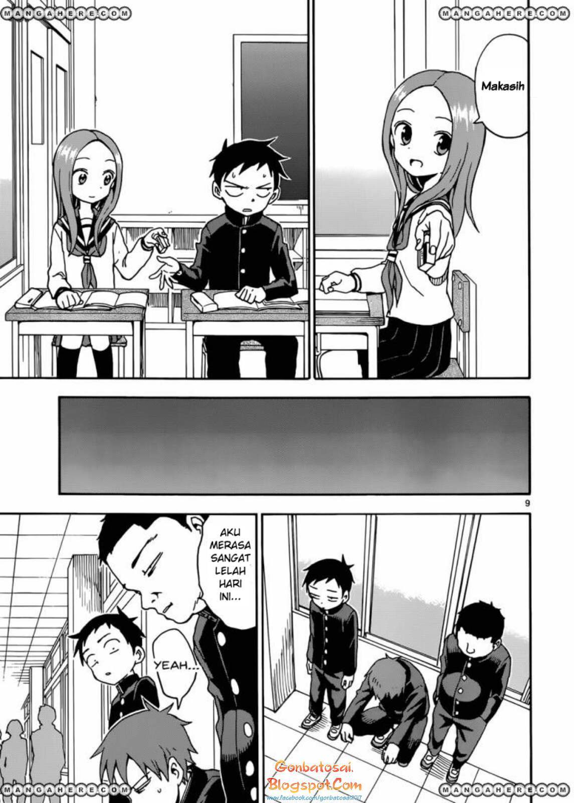 Karakai Jouzu no Takagi-san Chapter 45 Gambar 9