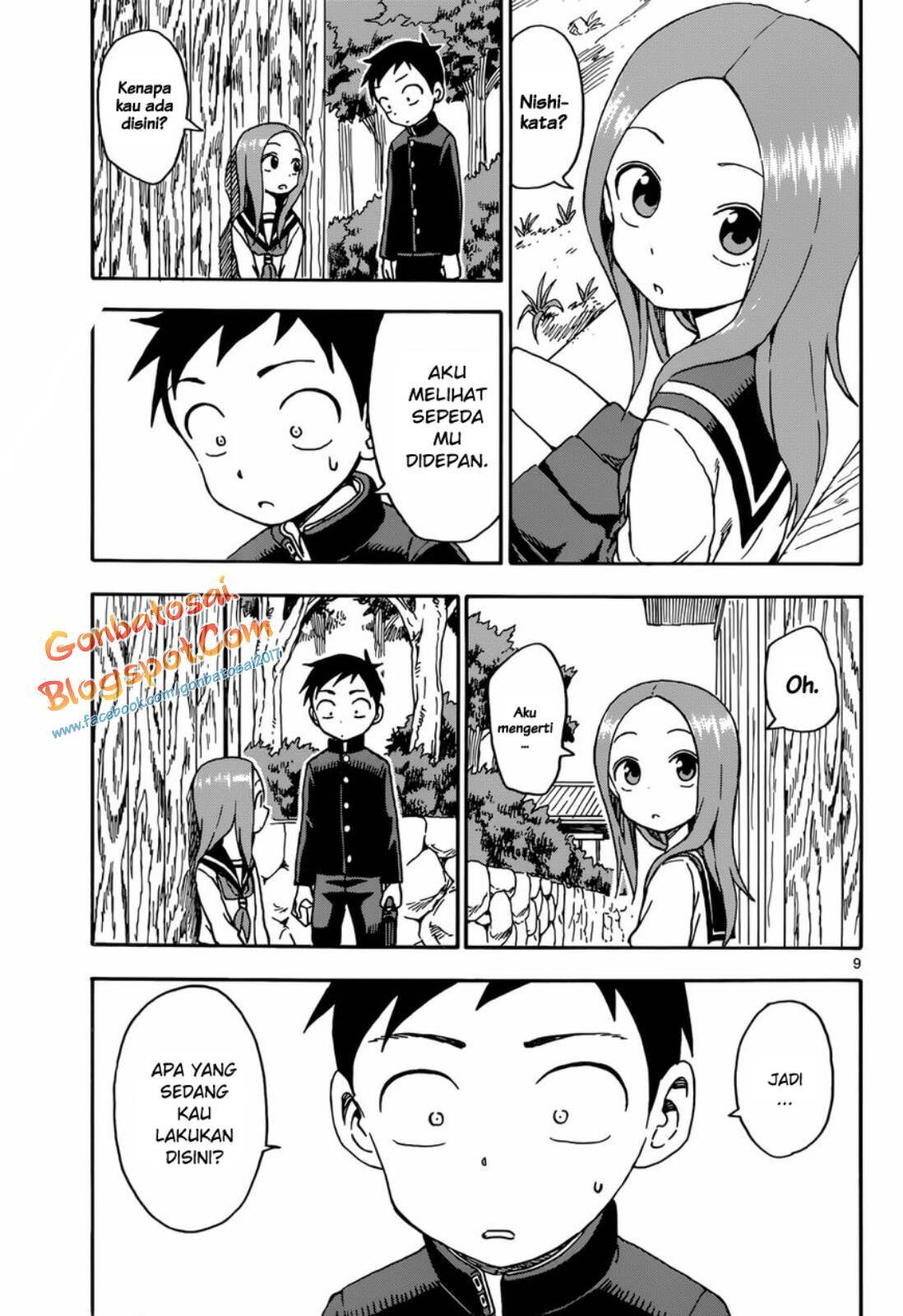 Karakai Jouzu no Takagi-san Chapter 44 Gambar 10