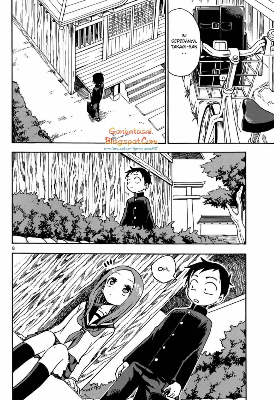 Karakai Jouzu no Takagi-san Chapter 44 Gambar 9