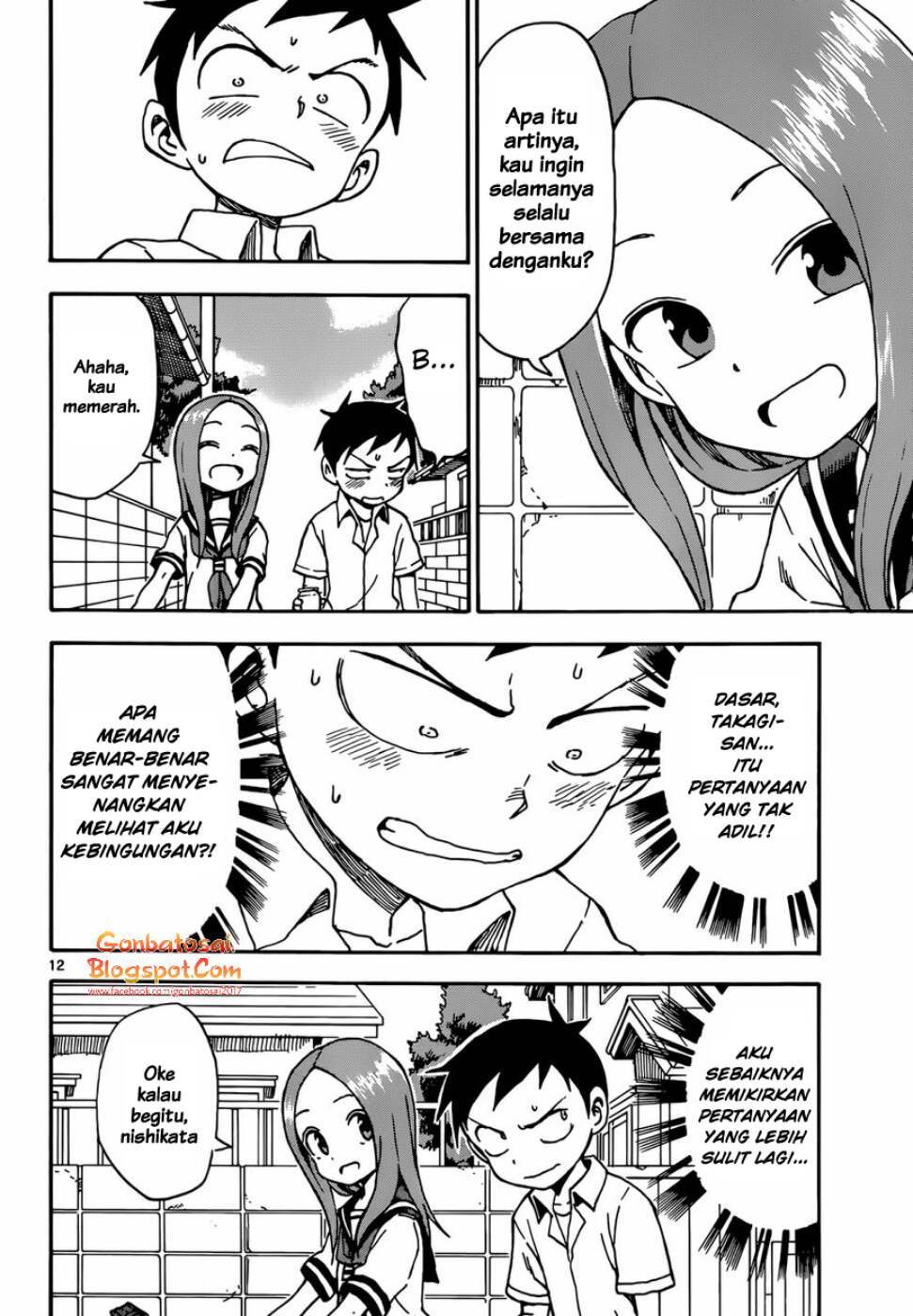 Karakai Jouzu no Takagi-san Chapter 42 Gambar 14