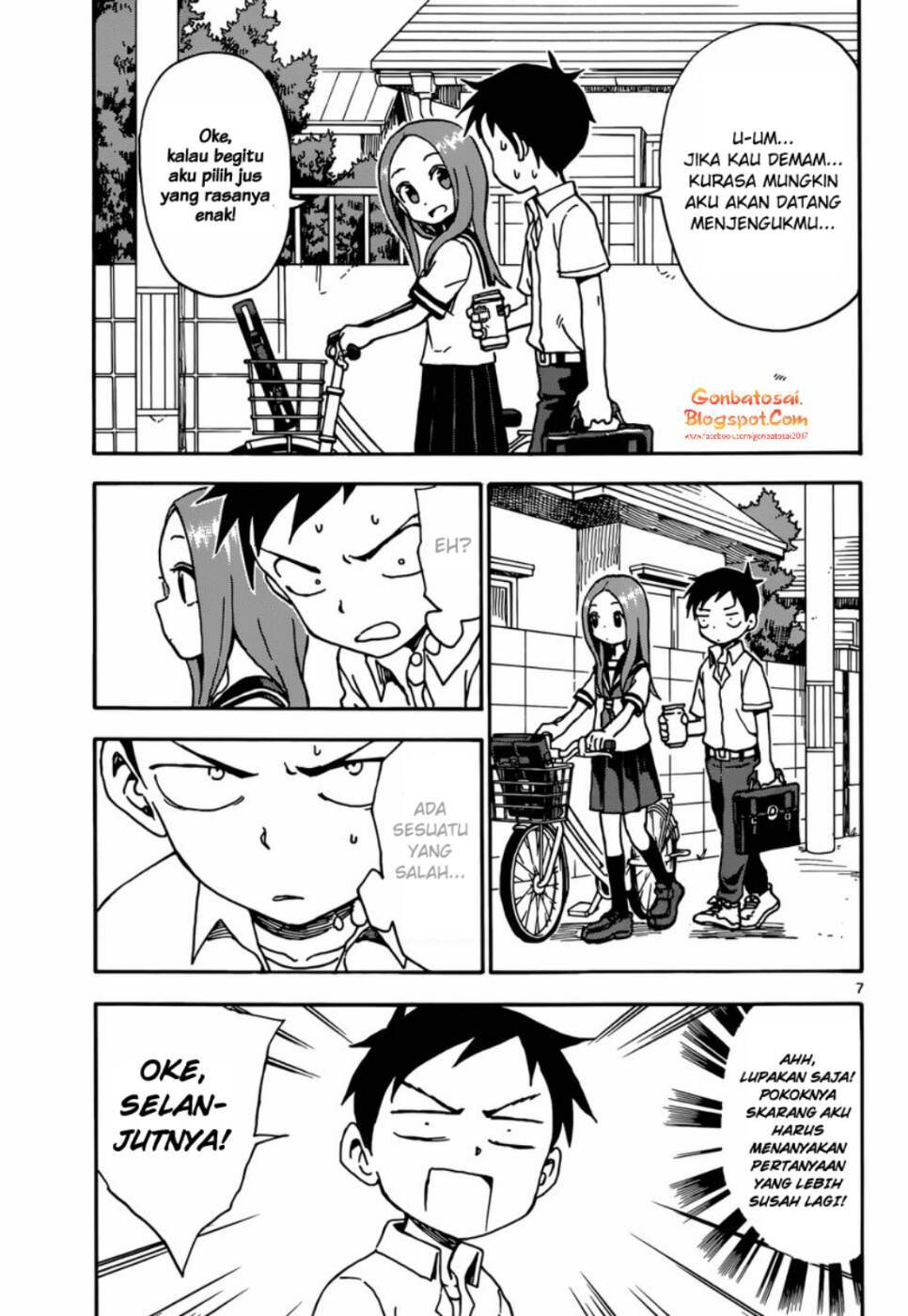 Karakai Jouzu no Takagi-san Chapter 42 Gambar 8