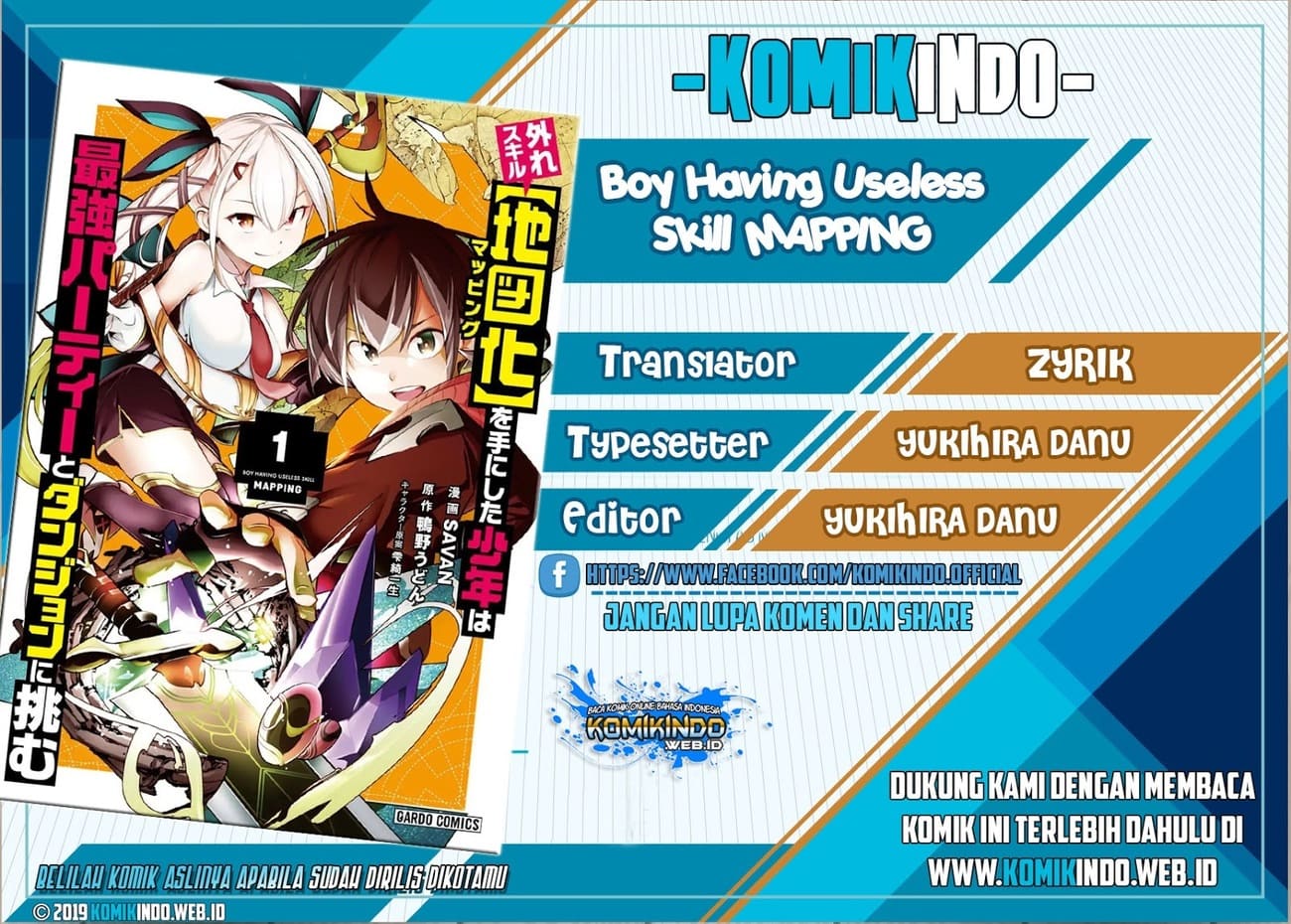 Baca Komik Hazure Skill [Mapping] wo Te ni Shita Shonen ha Saikyou Party to Dungeon ni Idomu Chapter 11 Gambar 1