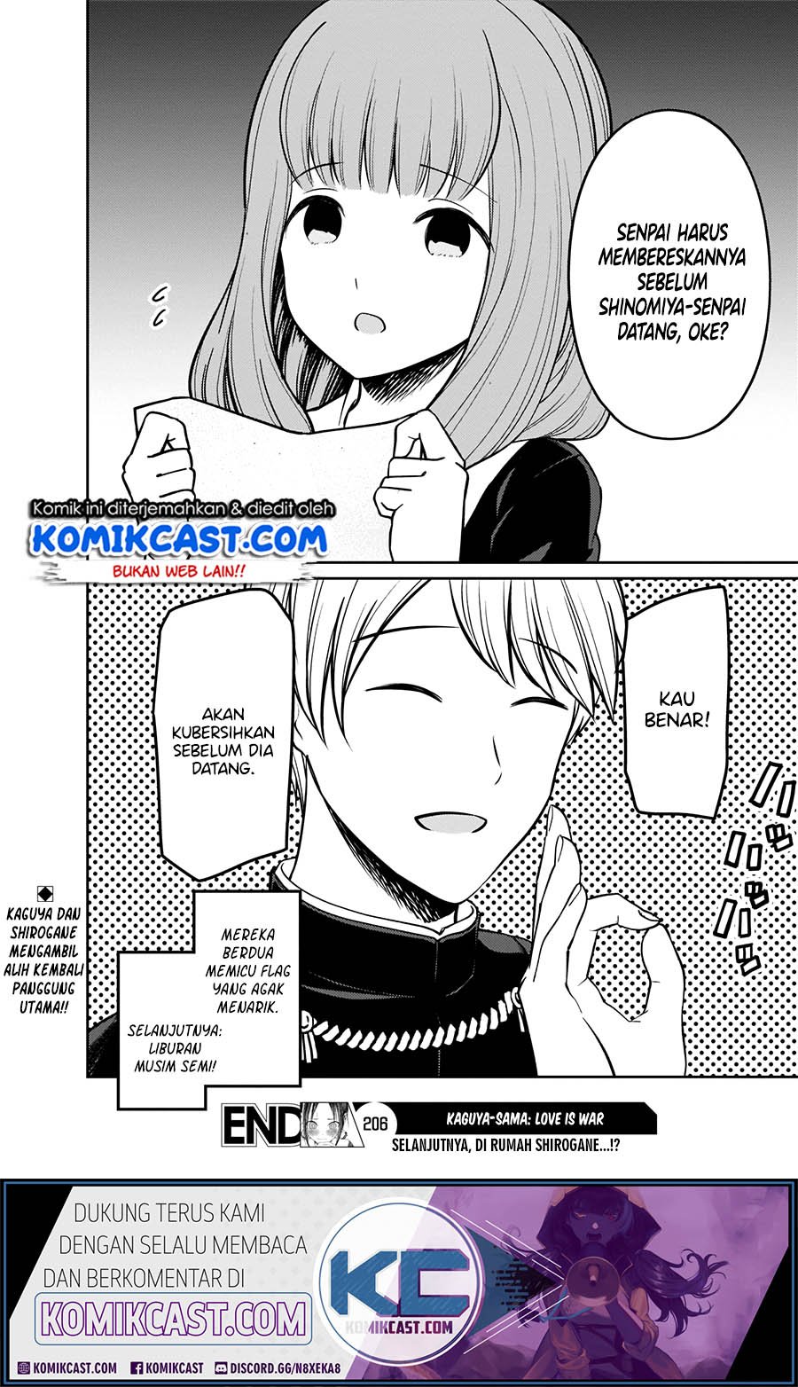 Kaguya-sama wa Kokurasetai – Tensai-tachi no Renai Zunousen Chapter 206 Gambar 19