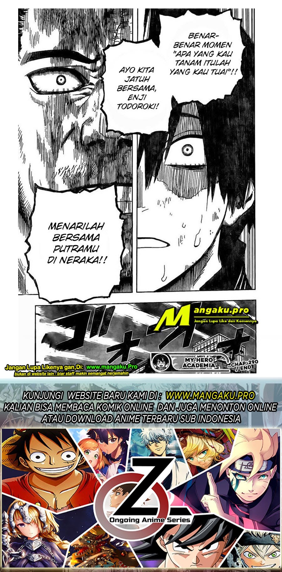 Boku no Hero Academia Chapter 290 Gambar 16