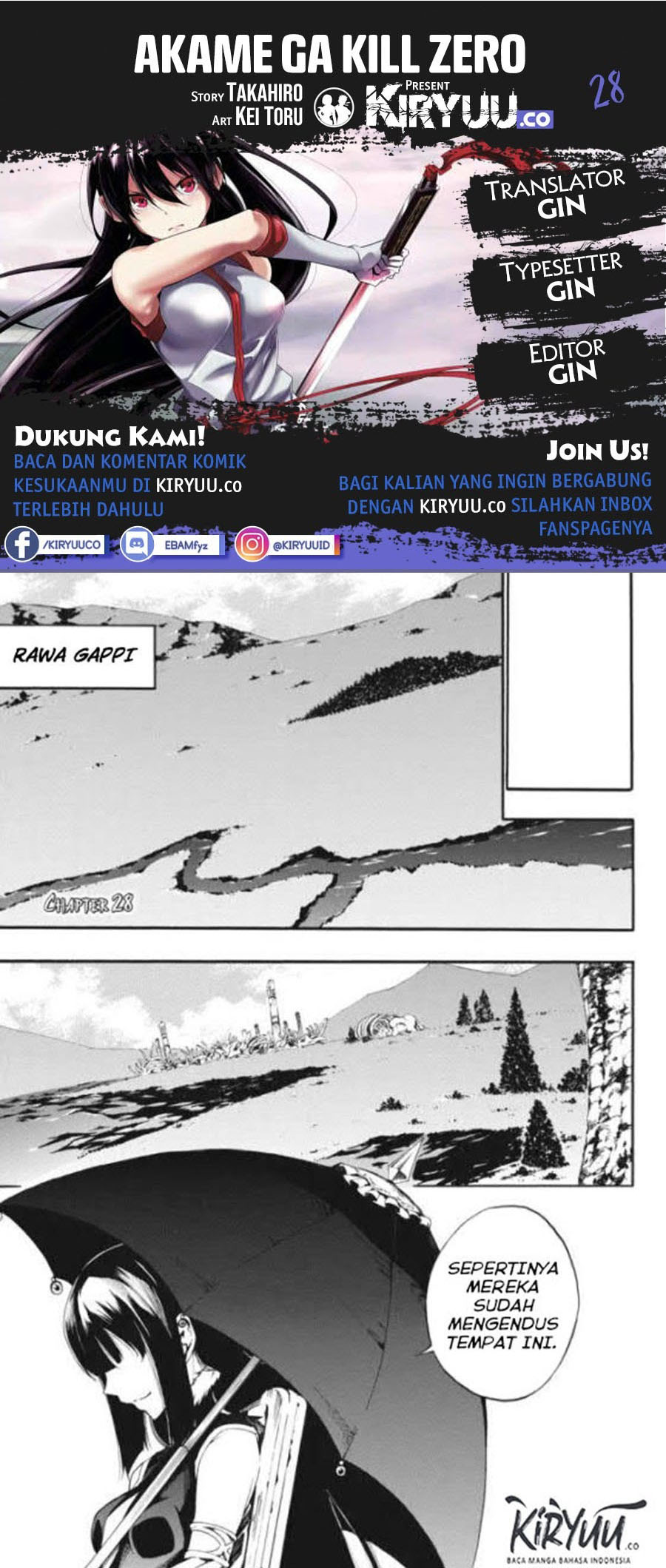 Baca Komik Akame ga Kill! Zero Chapter 28 Gambar 1