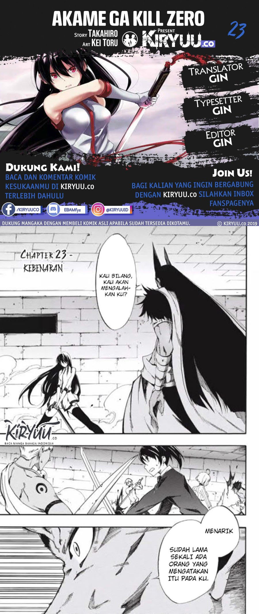 Baca Komik Akame ga Kill! Zero Chapter 23 Gambar 1