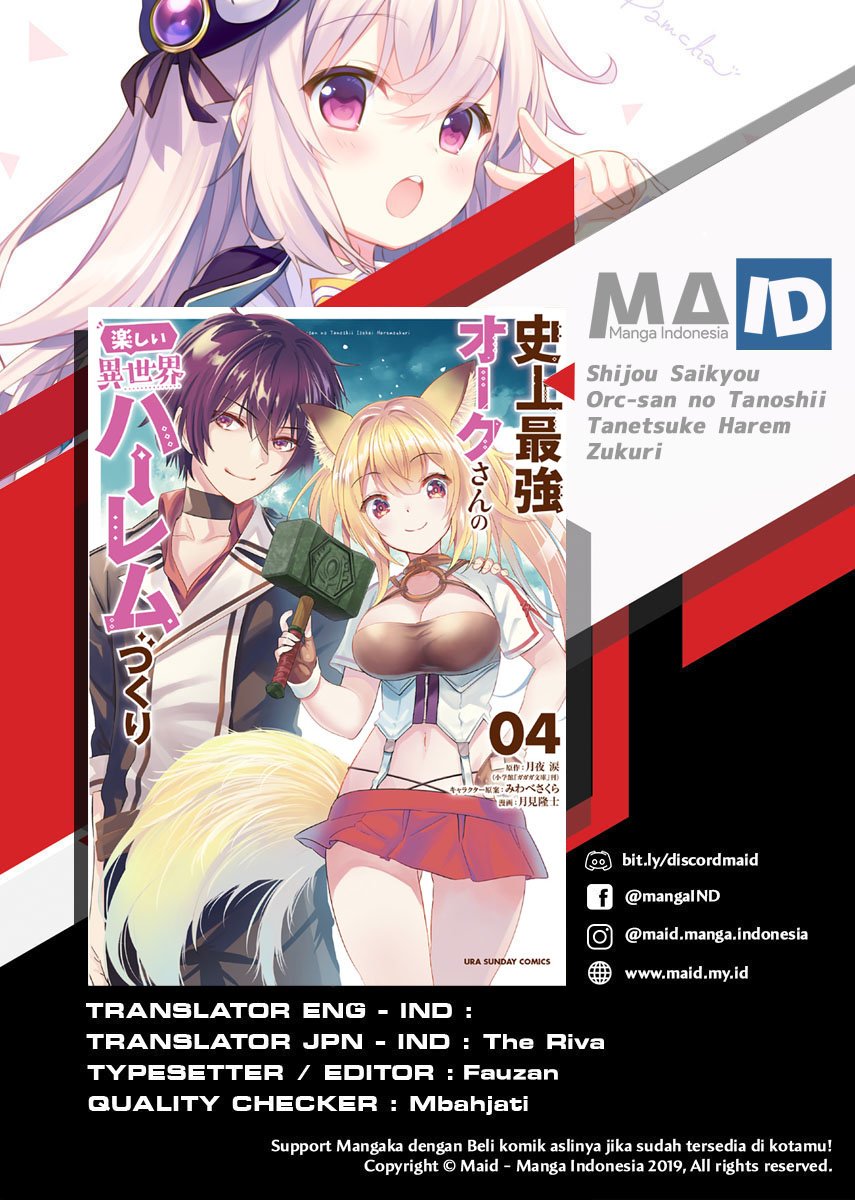 Baca Komik Shijou Saikyou Orc-san no Tanoshii Tanetsuke Harem Zukuri Chapter 36.2 Gambar 1