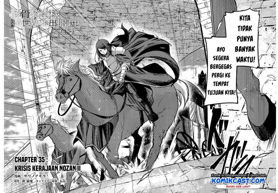 Baca Manga Gaikotsu Kishi-sama, Tadaima Isekai e Odekake-chuu Chapter 35 Gambar 2