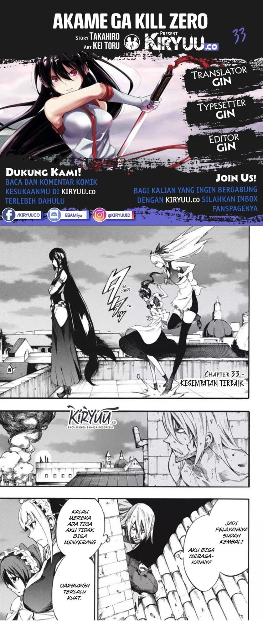 Baca Komik Akame ga Kill! Zero Chapter 33 Gambar 1