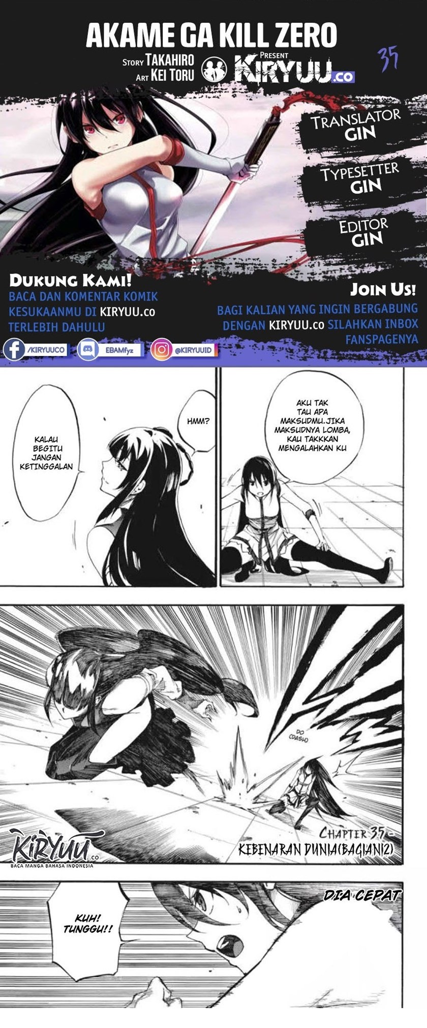 Baca Komik Akame ga Kill! Zero Chapter 35 Gambar 1