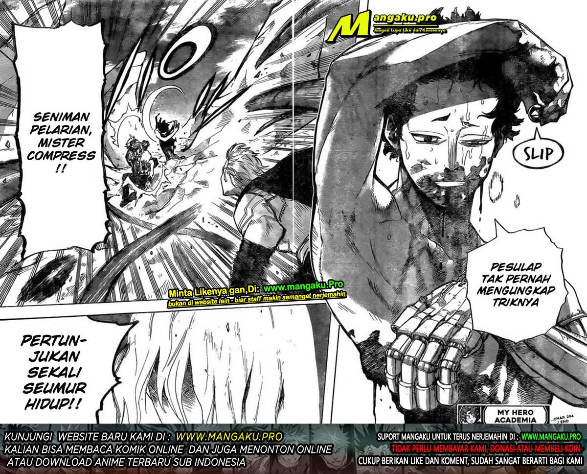 Boku no Hero Academia Chapter 294 Gambar 16