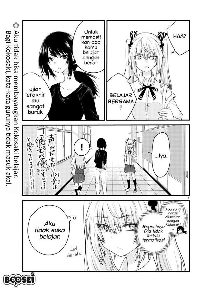 Baca Manga Koe ga dasenai Shoujo wa “Kanojo ga Yasashisugiru” to Omotte iru Chapter 16 Gambar 2