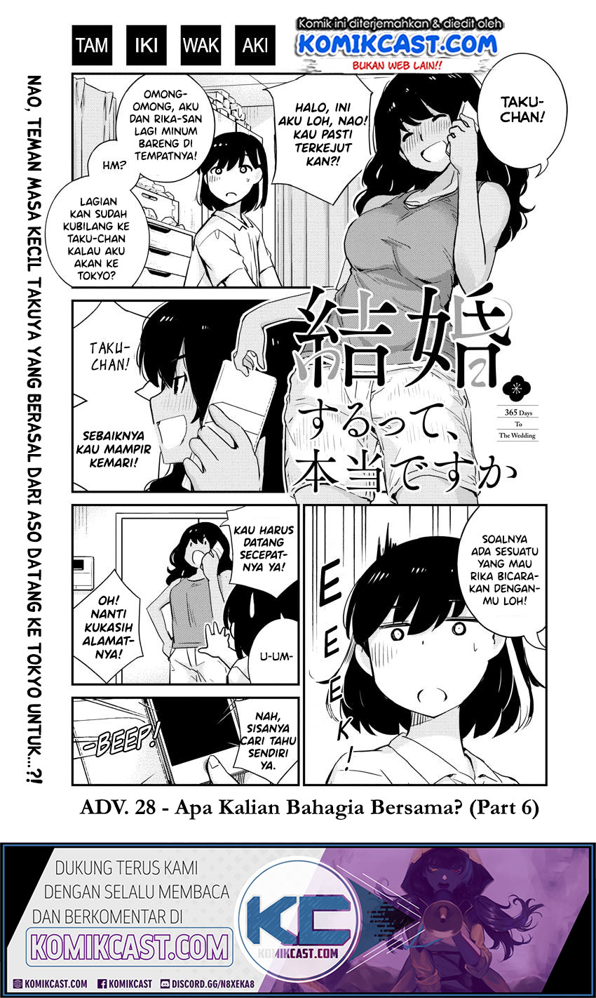 Baca Komik Kekkon Surutte, Hontou Desu Ka? Chapter 28 Gambar 1