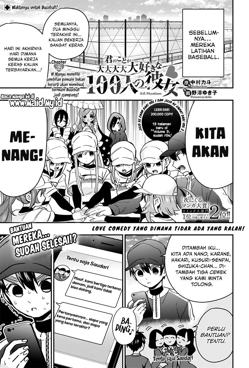Baca Manga Kimi no Koto ga Dai Dai Dai Dai Daisuki na 100-ri no Kanojo Chapter 35 Gambar 2