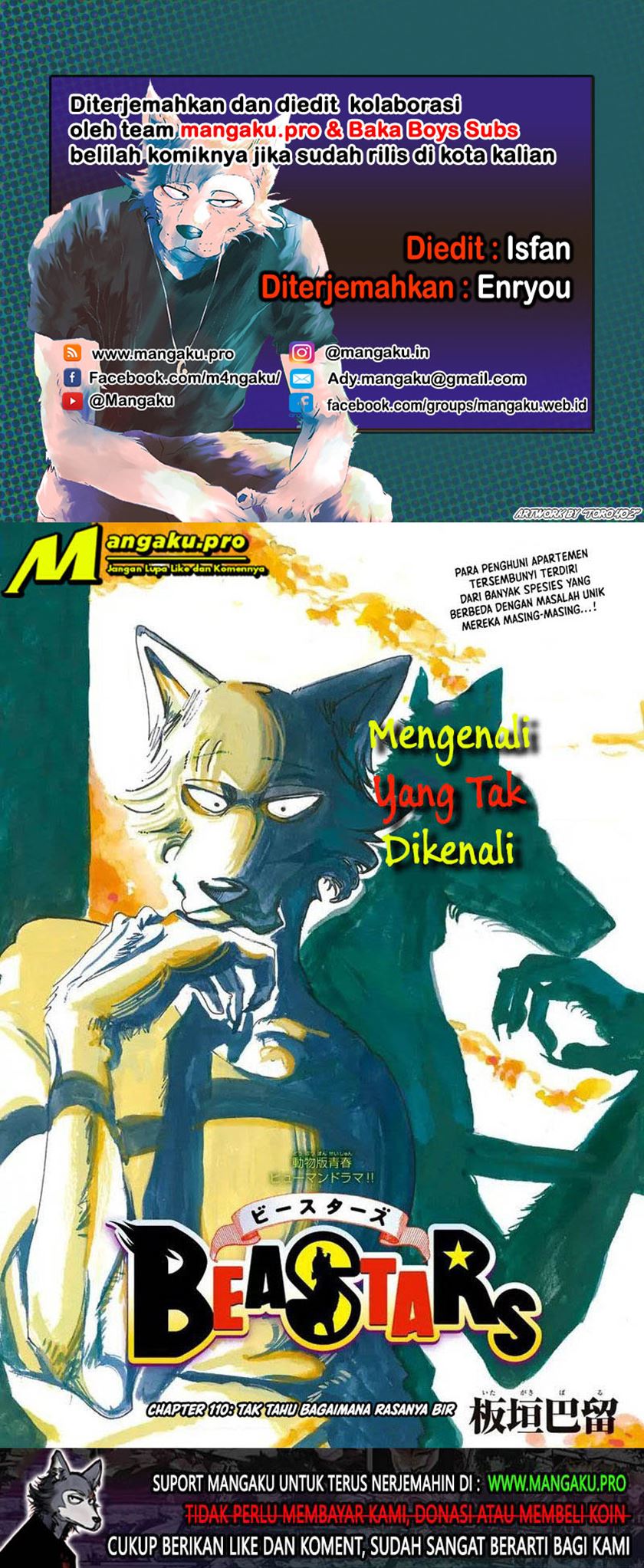 Baca Komik Beastars Chapter 110 Gambar 1