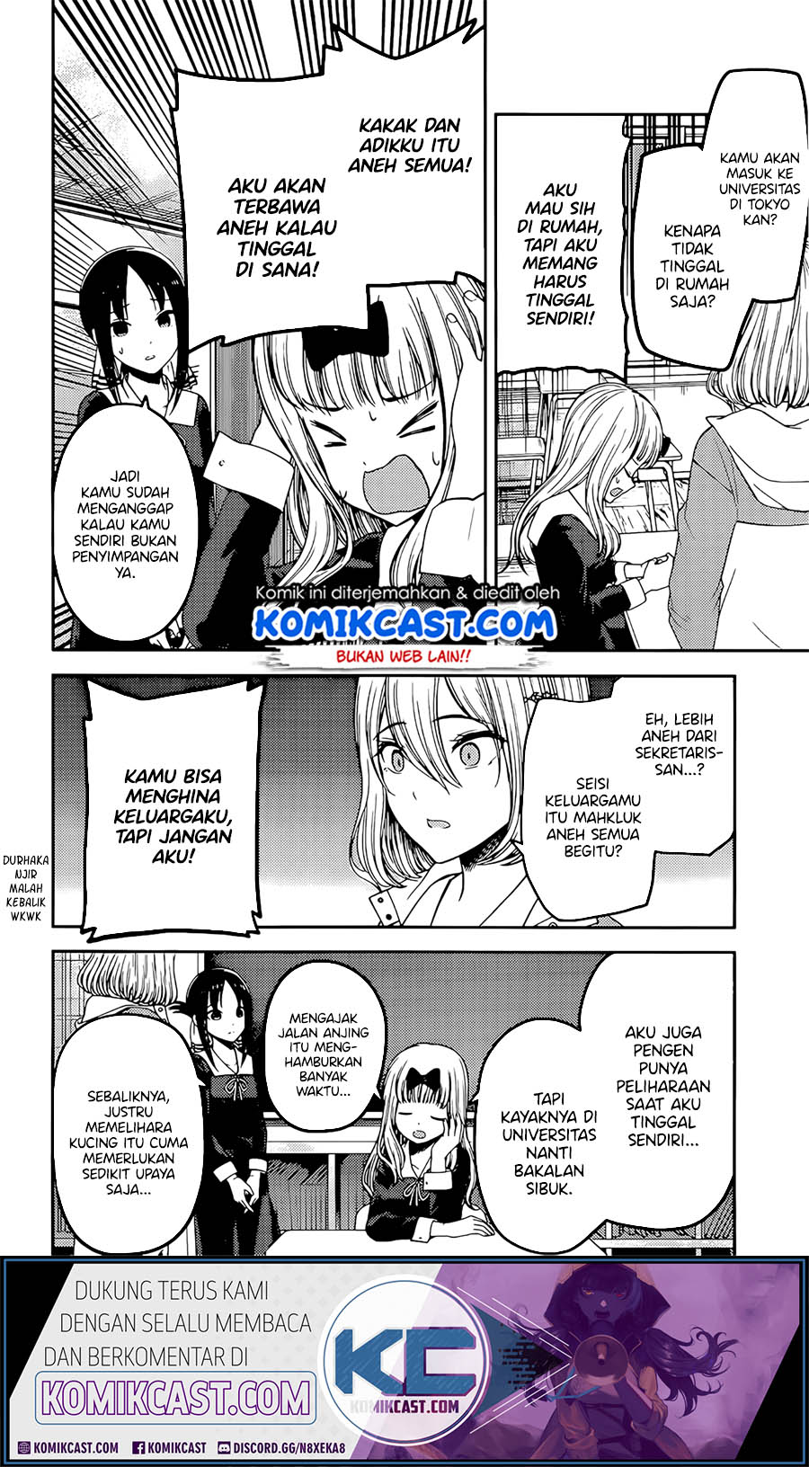 Baca Manga Kaguya-sama wa Kokurasetai – Tensai-tachi no Renai Zunousen Chapter 214 Gambar 2