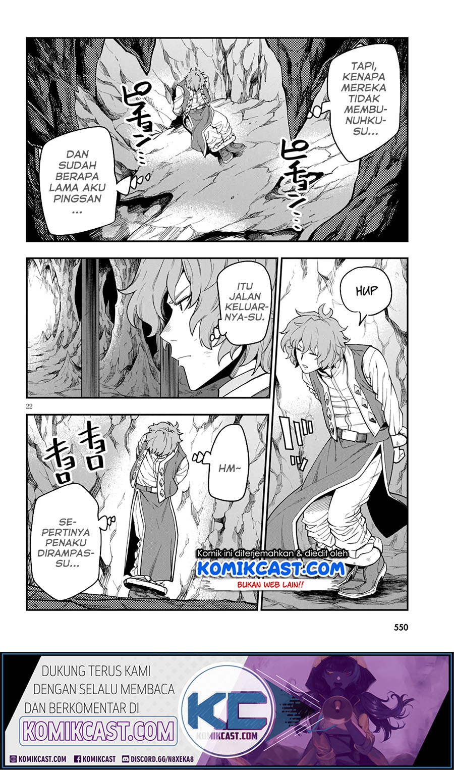 Konjiki no Moji Tsukai: Yuusha Yonin ni Makikomareta Unique Cheat Chapter 69 Gambar 21