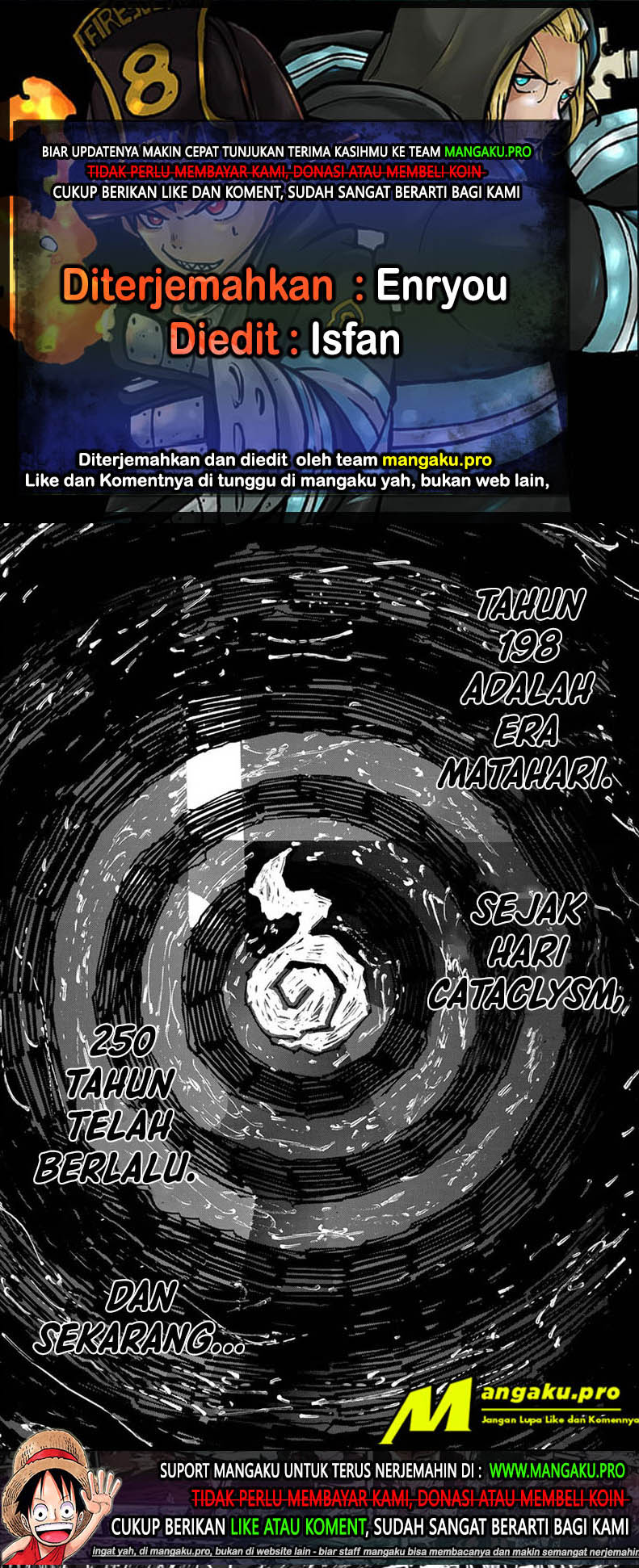 Baca Komik Fire Brigade of Flames Chapter 250 Gambar 1