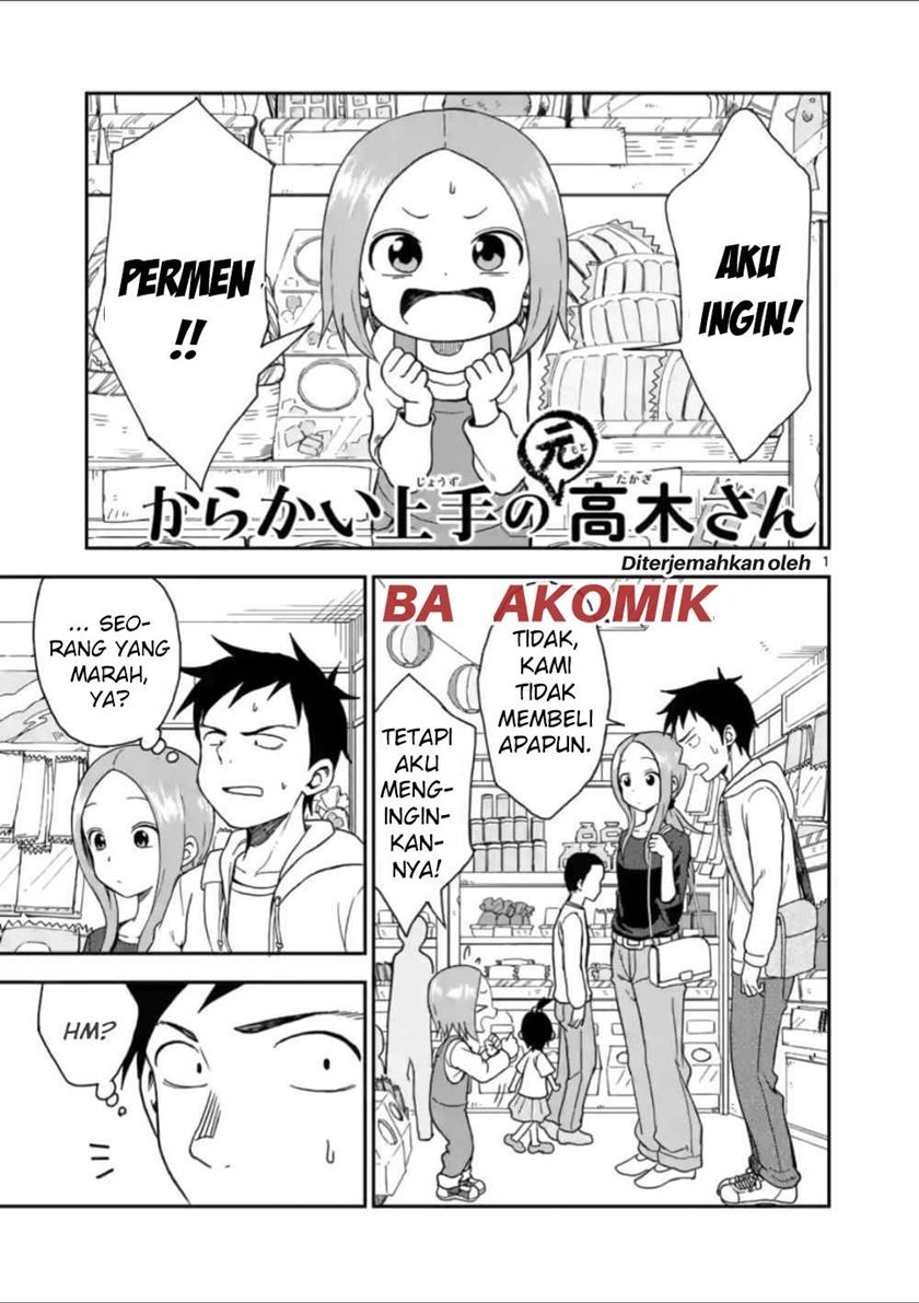 Baca Komik Karakai Jouzu no (Moto) Takagi-san Chapter 61 Gambar 1