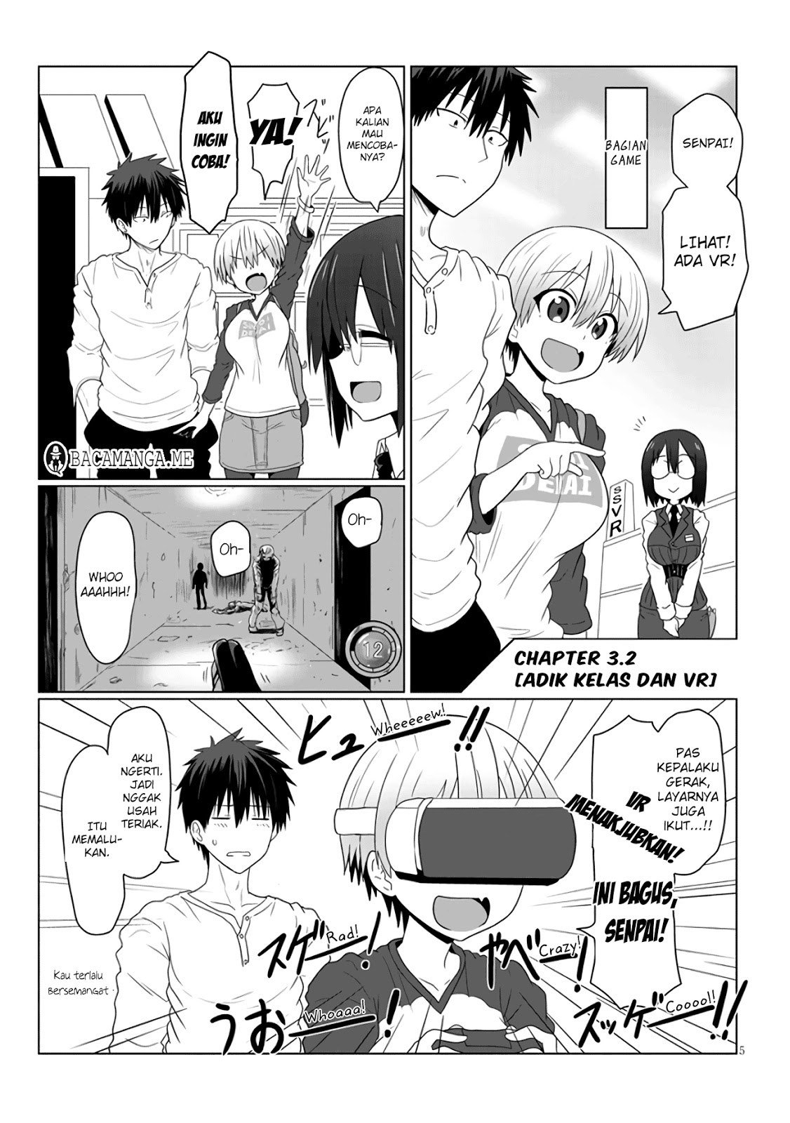 Baca Komik Uzaki-chan wa Asobitai! Chapter 3.2 Gambar 1