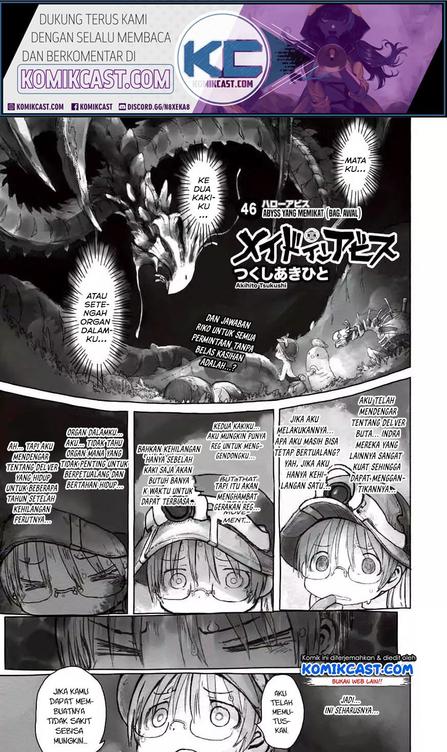 Baca Manga Made in Abyss Chapter 46.1 Gambar 2