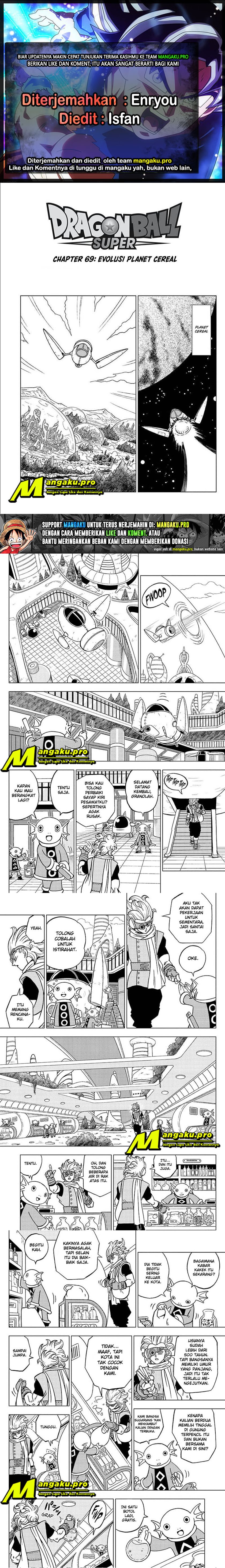 Baca Komik Dragon Ball Super Chapter 69.1 Gambar 1