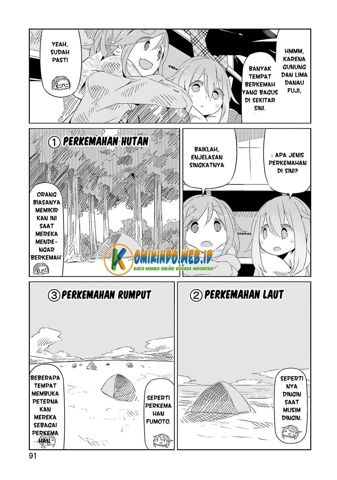 Yuru-Camp Chapter 10 Gambar 14