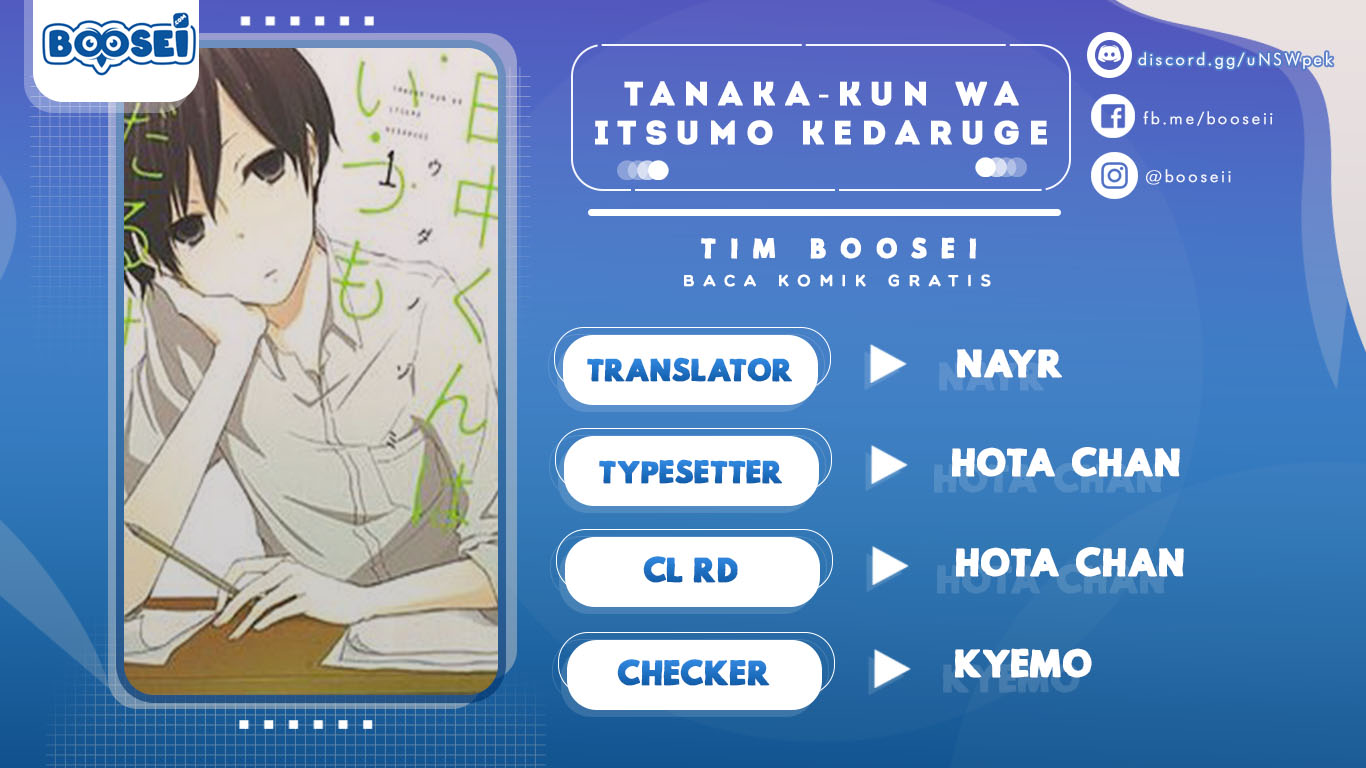 Baca Komik Tanaka-kun wa Itsumo Kedaruge Chapter 12 Gambar 1