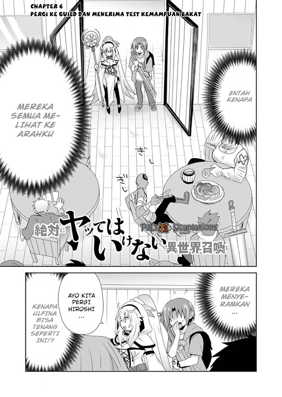 Baca Komik Zettai ni Yatte wa Ikenai Isekai Shoukan Chapter 6 Gambar 1