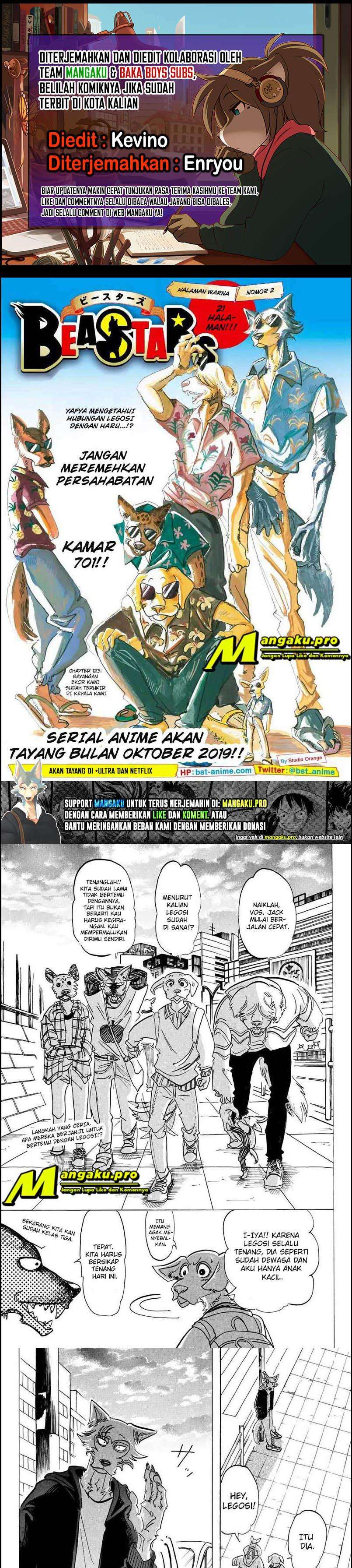 Baca Komik Beastars Chapter 123 Gambar 1