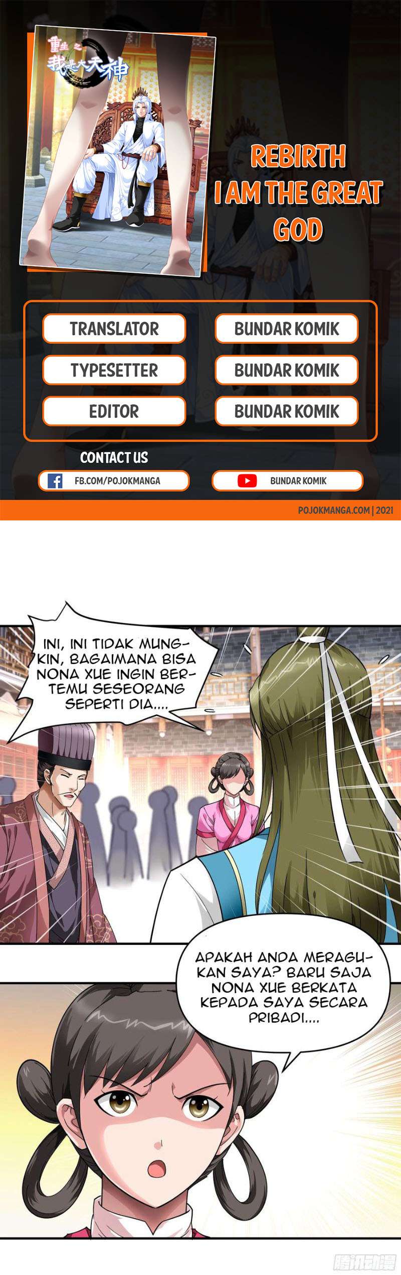 Baca Manhua Rebirth I Am The Great God Chapter 55 Gambar 2