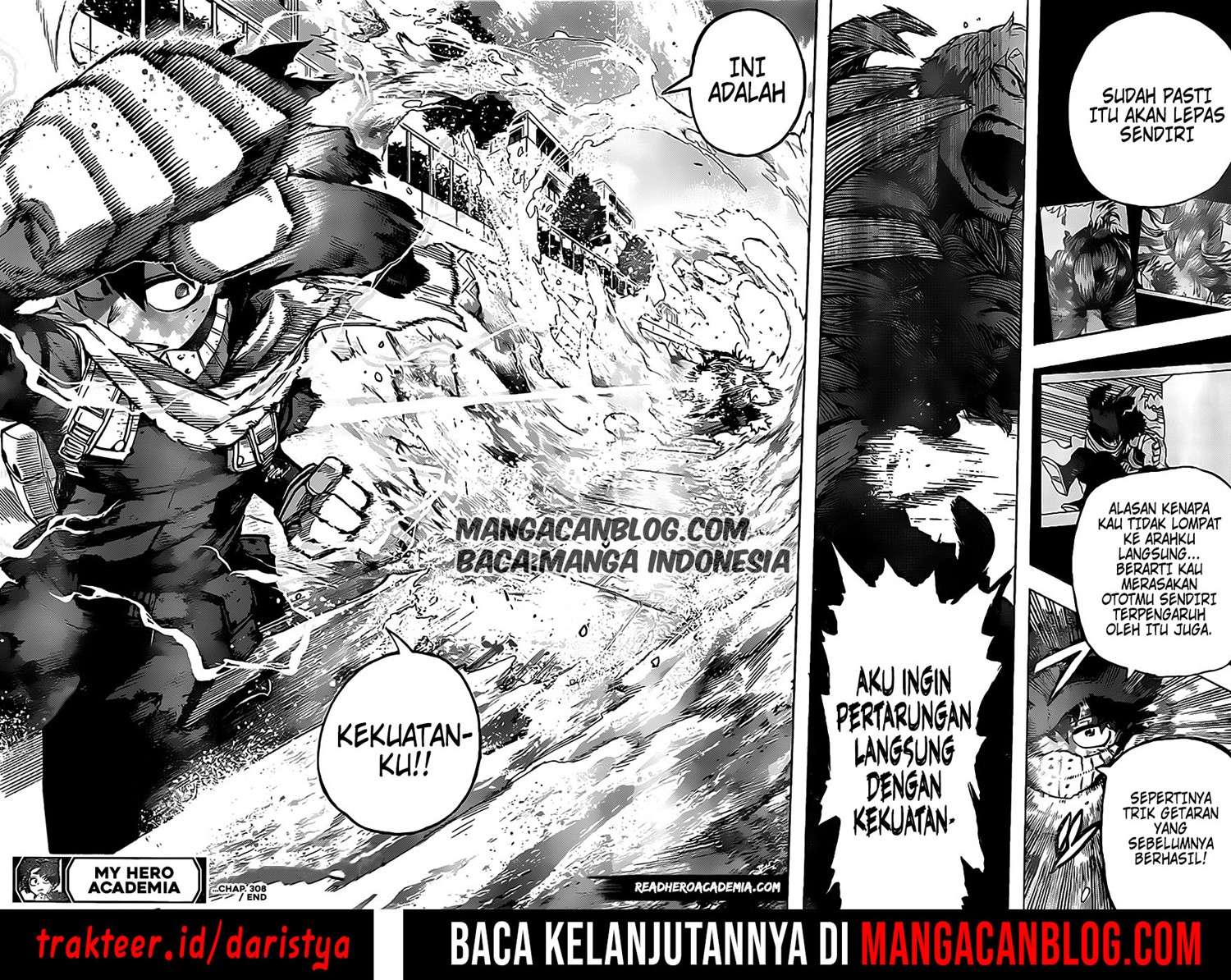 Boku no Hero Academia Chapter 308 Gambar 15