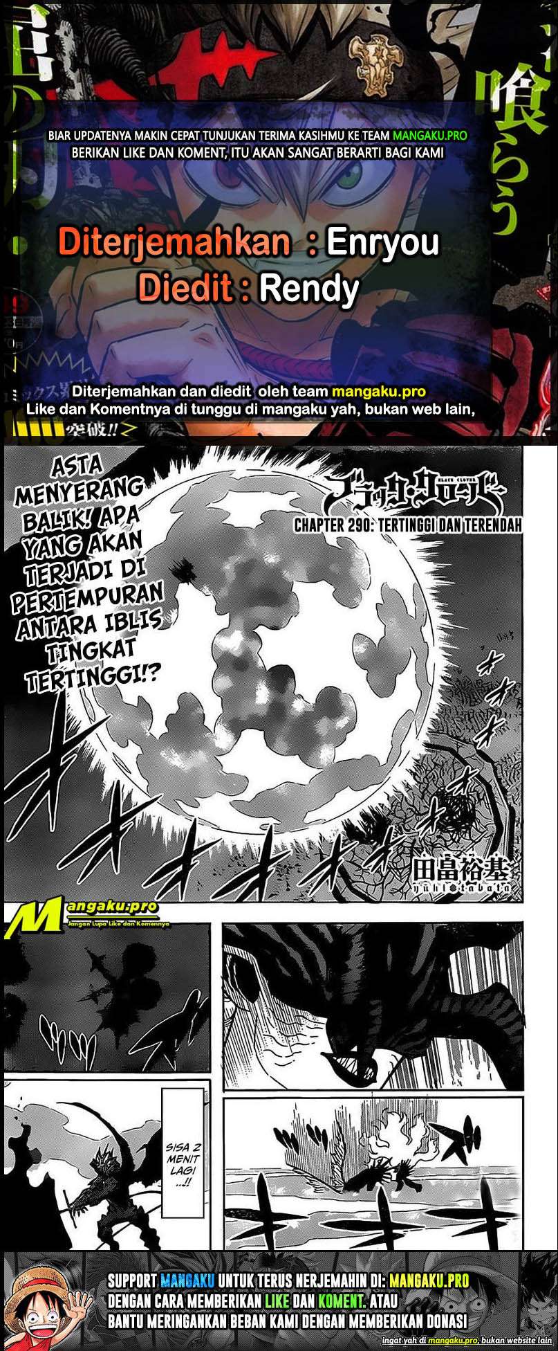 Baca Komik Black Clover Chapter 290 Gambar 1