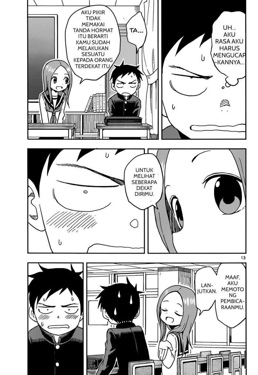 Karakai Jouzu no Takagi-san Chapter 81 Gambar 14