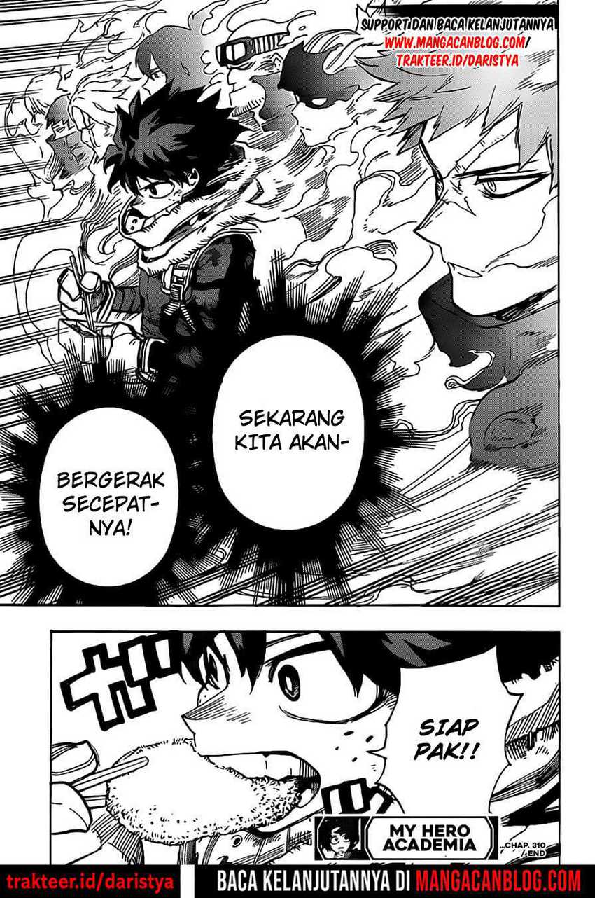 Boku no Hero Academia Chapter 310 Gambar 18