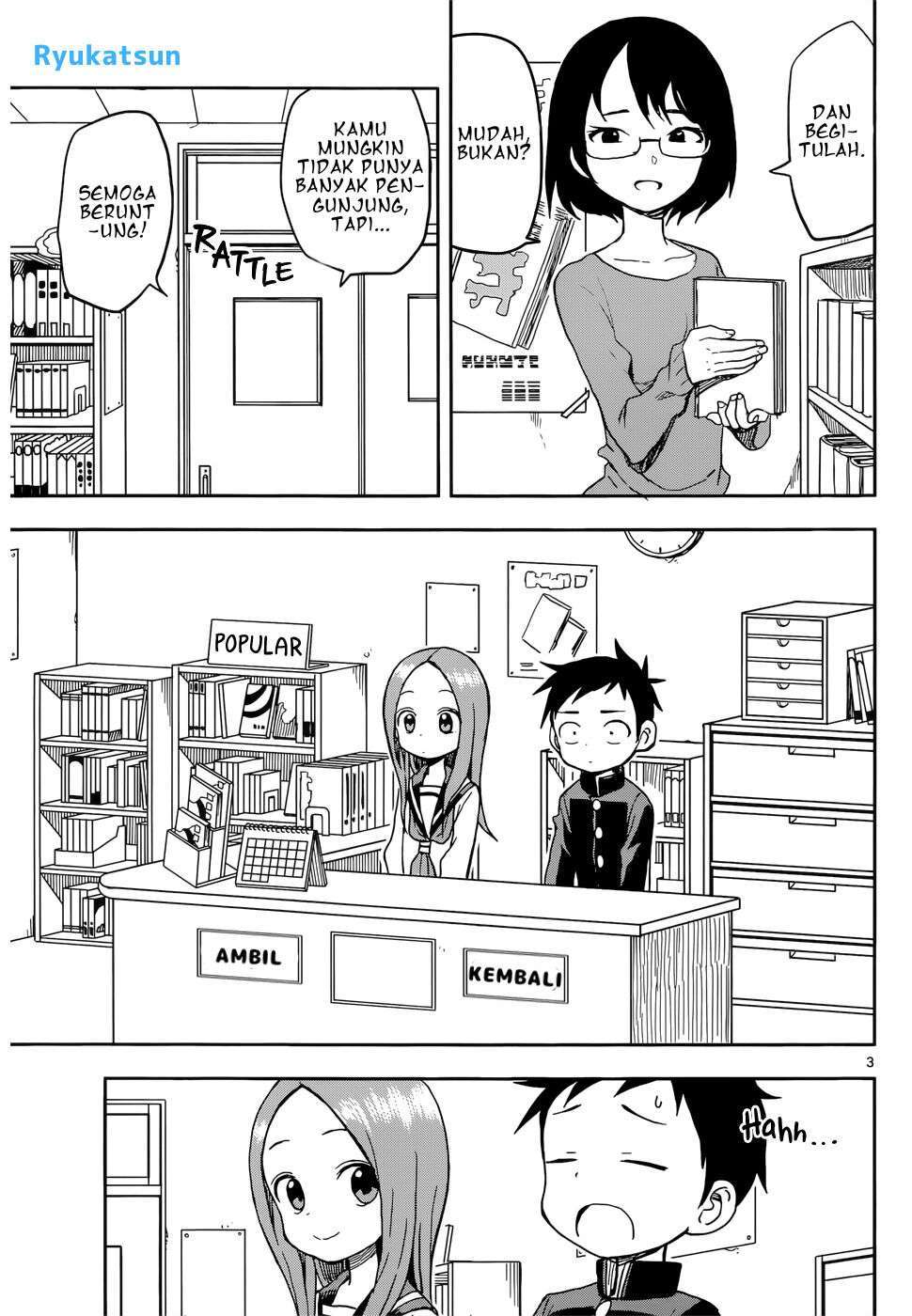 Karakai Jouzu no Takagi-san Chapter 94 Gambar 4