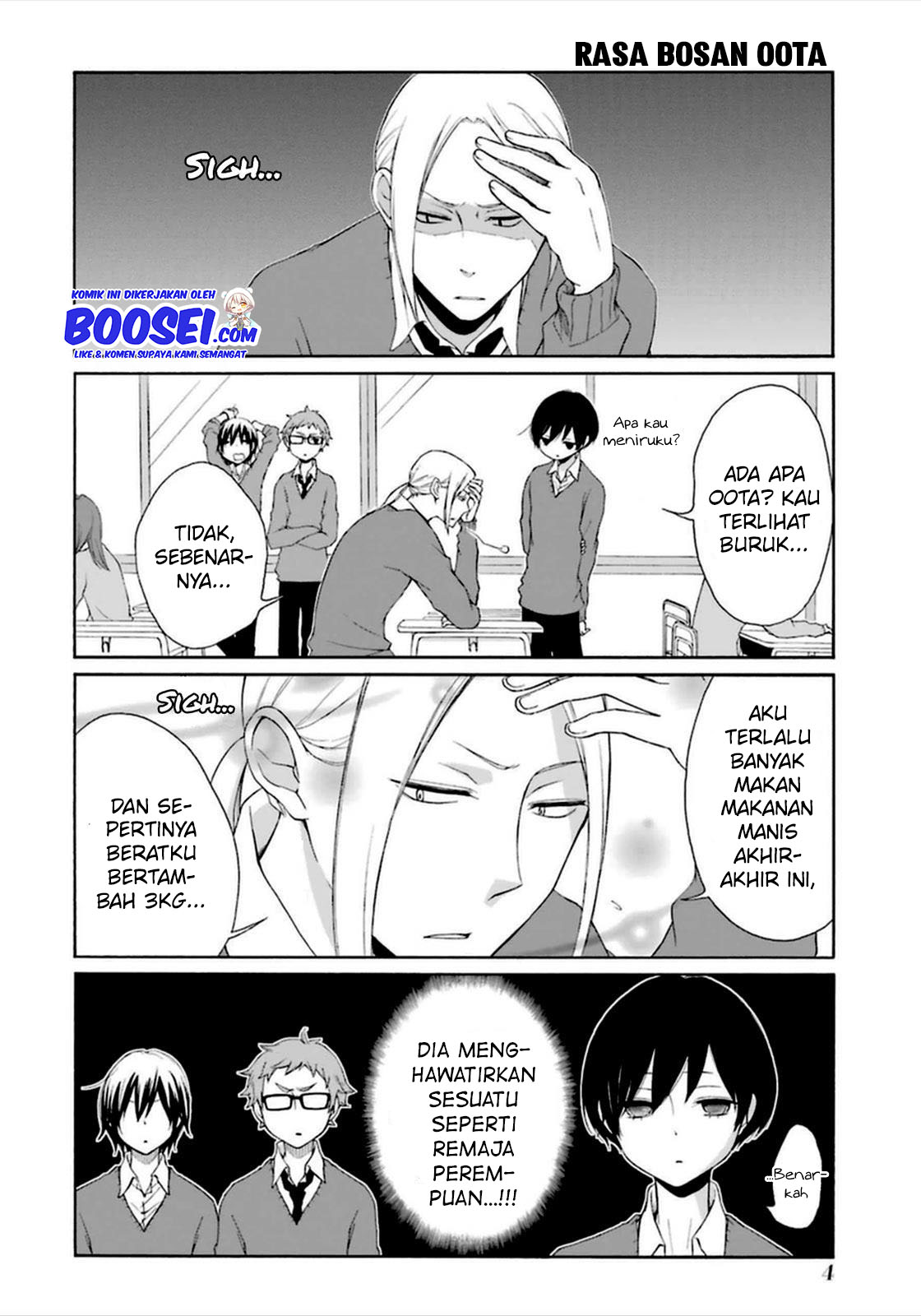 Tanaka-kun wa Itsumo Kedaruge Chapter 40 Gambar 4