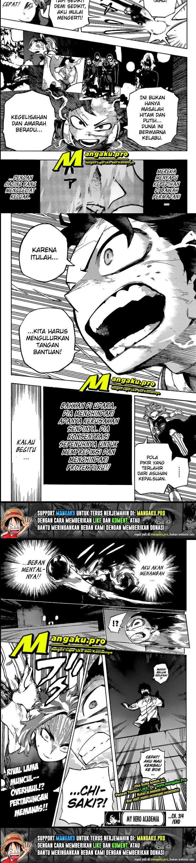 Boku no Hero Academia Chapter 314 Gambar 6