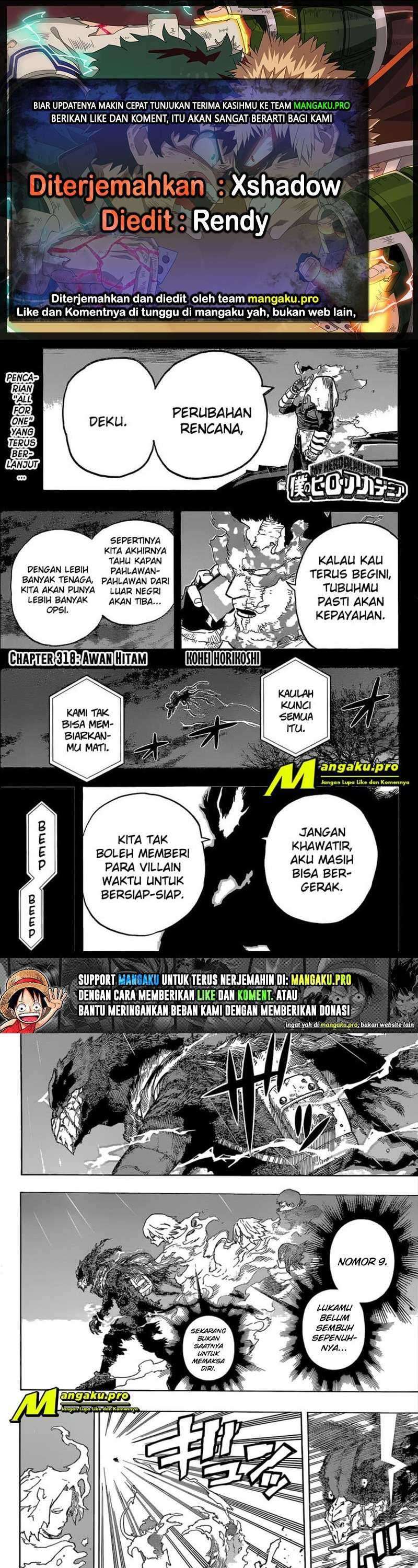 Baca Komik Boku no Hero Academia Chapter 318 Gambar 1