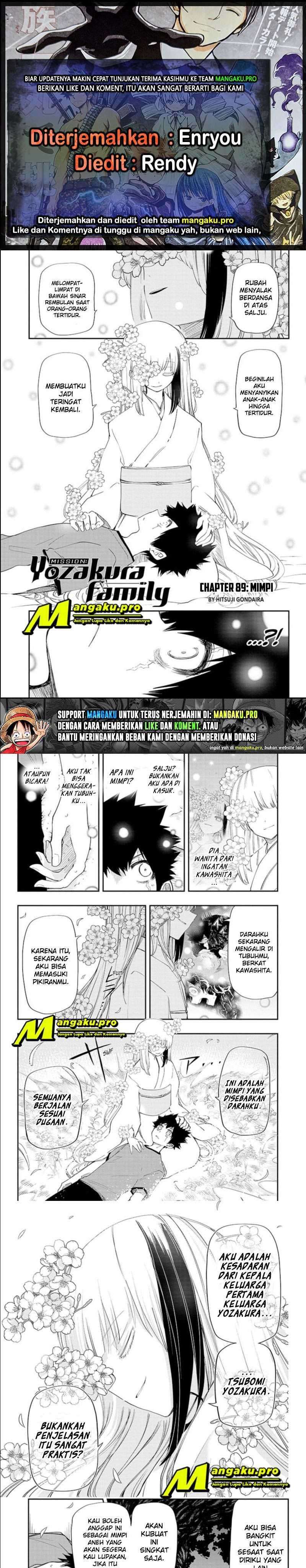 Baca Komik Mission: Yozakura Family Chapter 89 Gambar 1