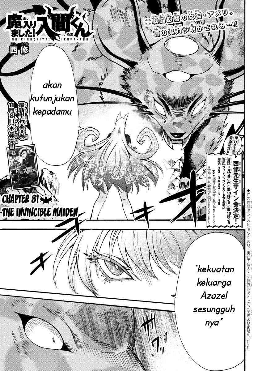 Baca Komik Mairimashita! Iruma-kun Chapter 81 Gambar 1