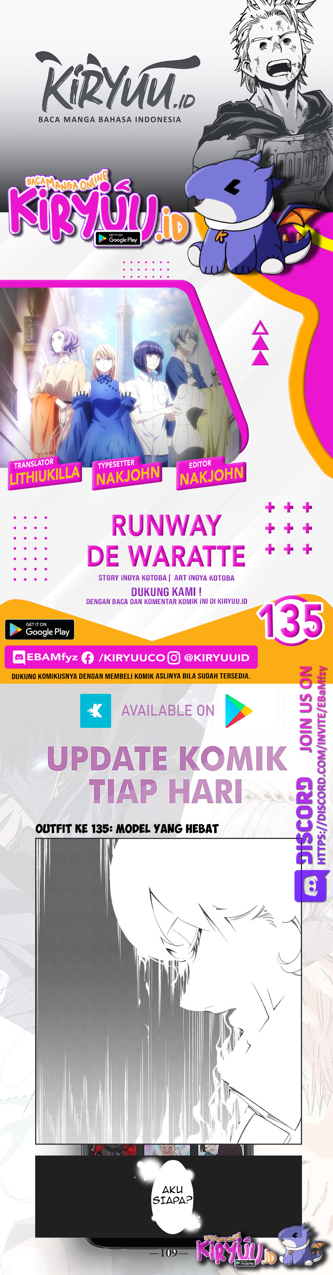 Baca Komik Runway de Waratte Chapter 135 Gambar 1