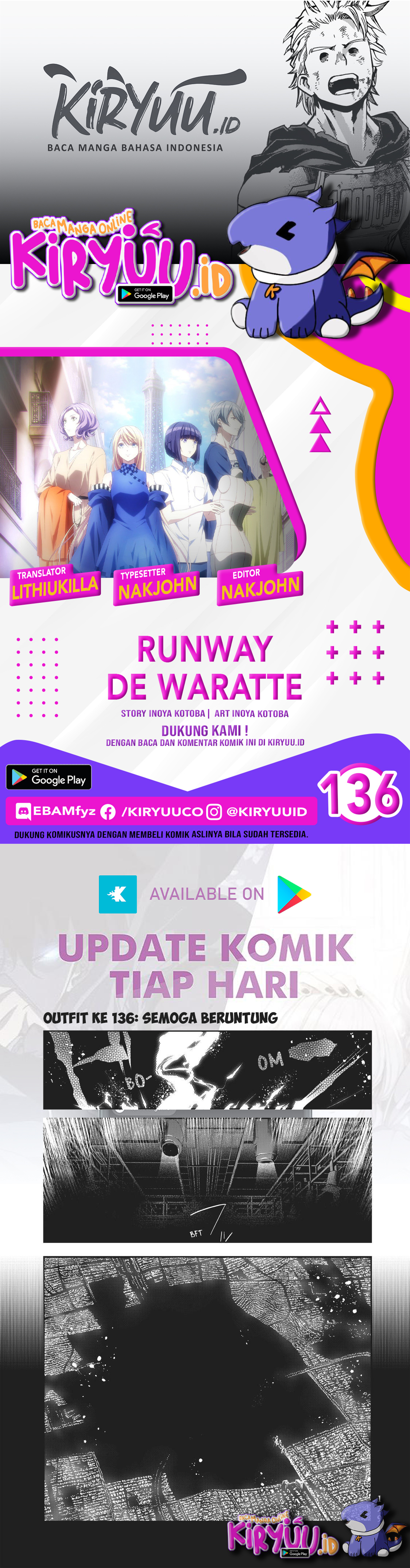 Baca Komik Runway de Waratte Chapter 136 Gambar 1