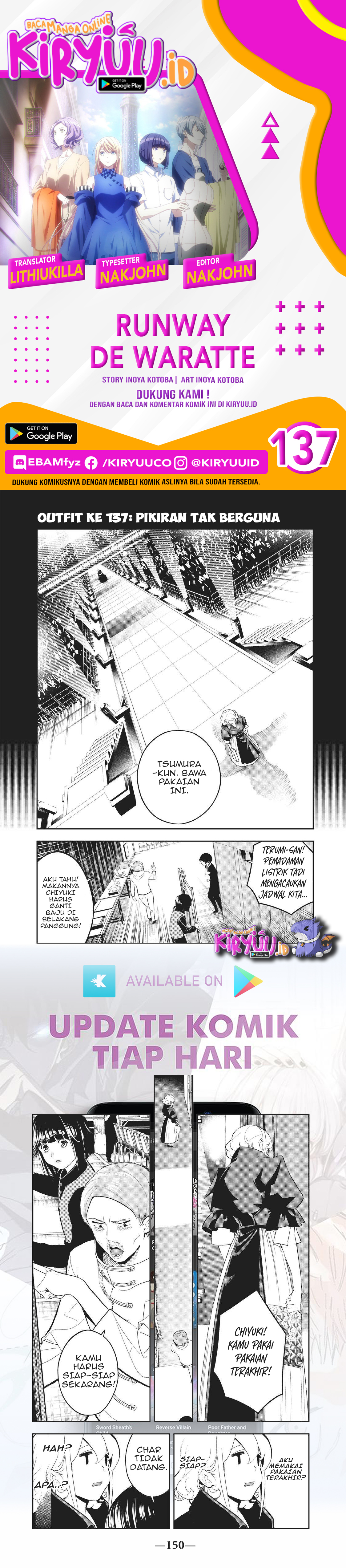 Baca Komik Runway de Waratte Chapter 137 Gambar 1