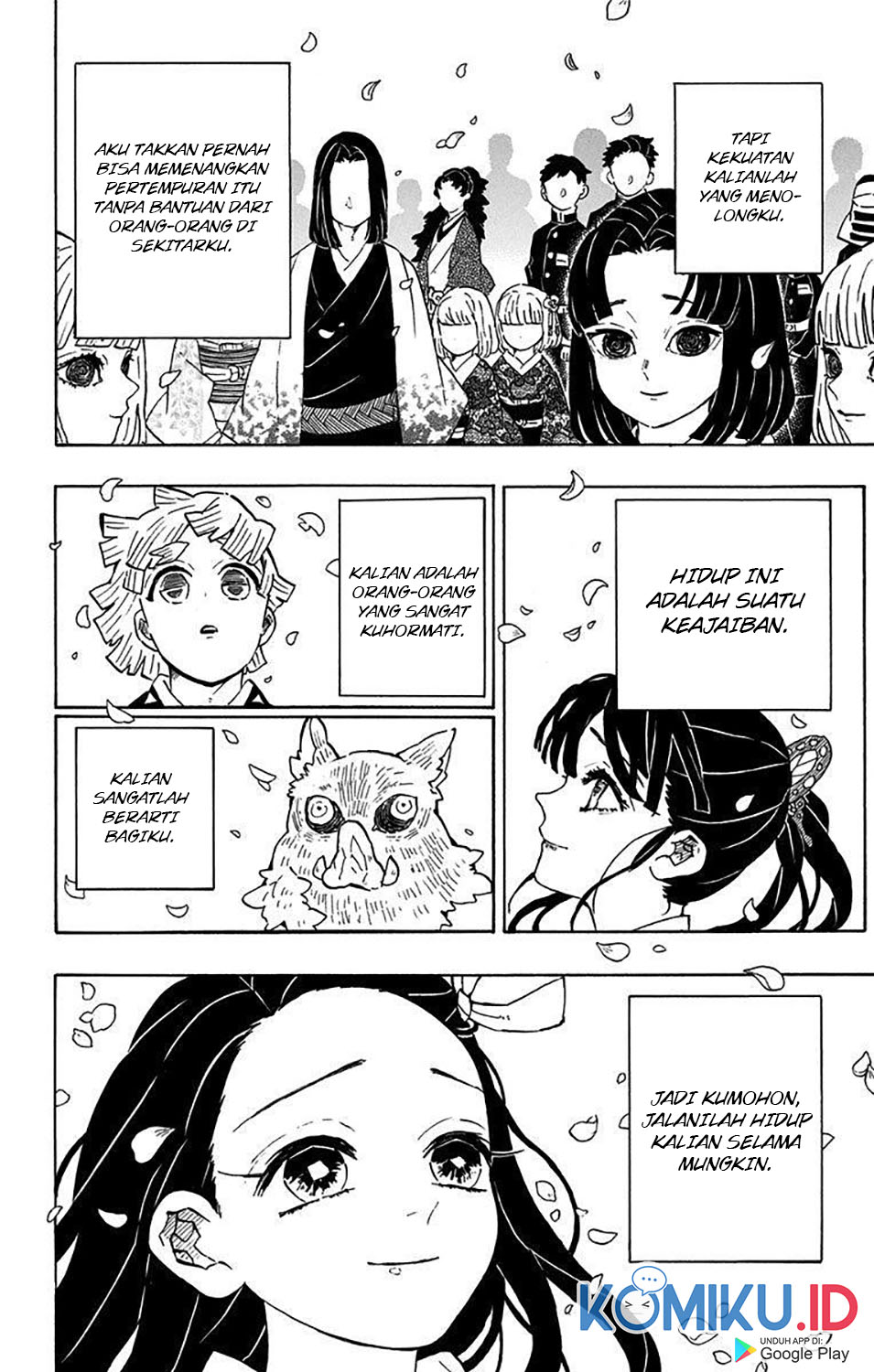 Kimetsu no Yaiba Chapter 205.6 - epilog Gambar 44